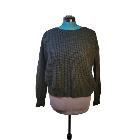 Express Cropped Black Sweater‎ Womens Size S - Picture 1 of 6